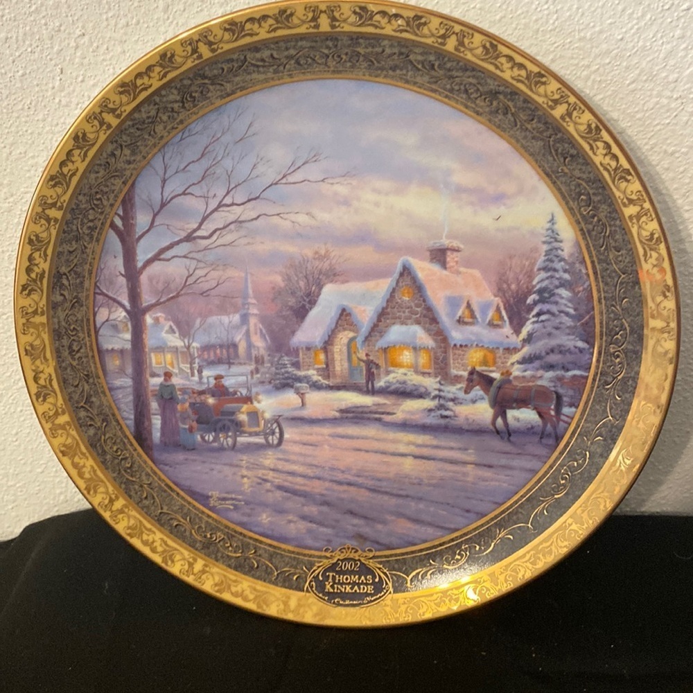 Thomas Kinkade “memories of Christmas”plate